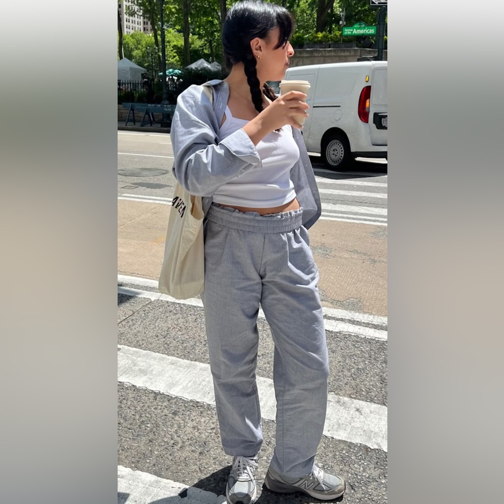 NWT Djerf Avenue Breezy Pants Grey XS